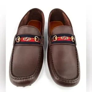 Gucci | Shoes | Gucci Gg Logo Moccasin Men Leather Sylvie  display picture 2
